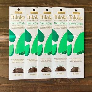 5 Packs of Triloka Incense Sierra Cedar Made in India